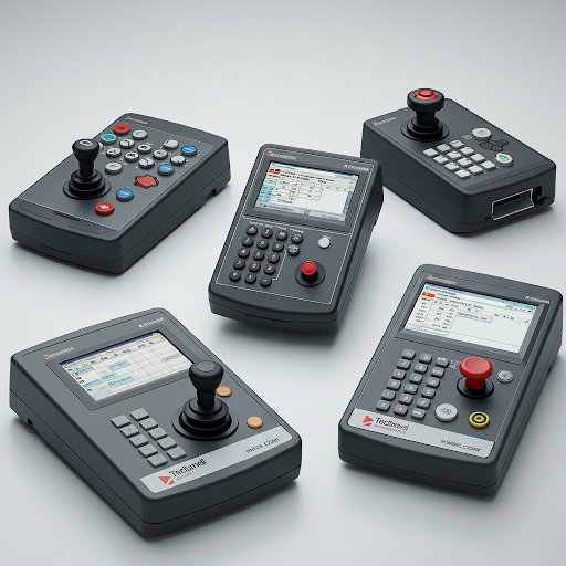 Teach pendant units for robotics ready for servicing